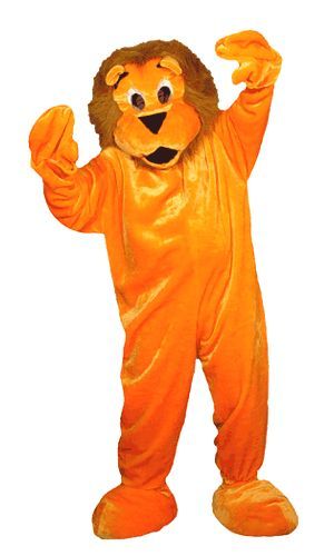 Oranje leeuw mascotte kostuum - huren