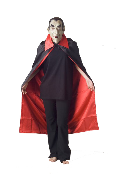 Dracula cape zwart rood - huren