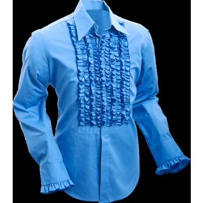 rock & Roll overhemd blauw - huren