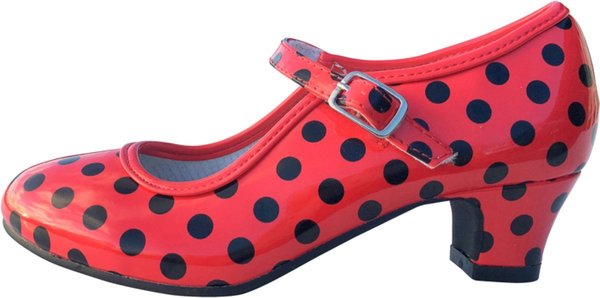 Spaanse schoenen rood zwart volwassen - huren