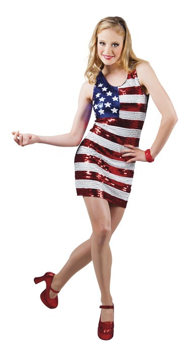 USA jurk glitter sexy - huren